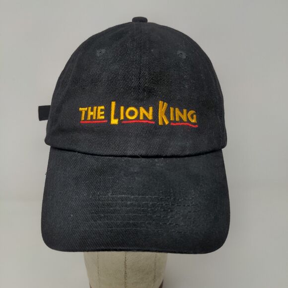 Disney The Lion King Slideback Hat Cap Embroidered Black Adjustable Broadway - Picture 3 of 11